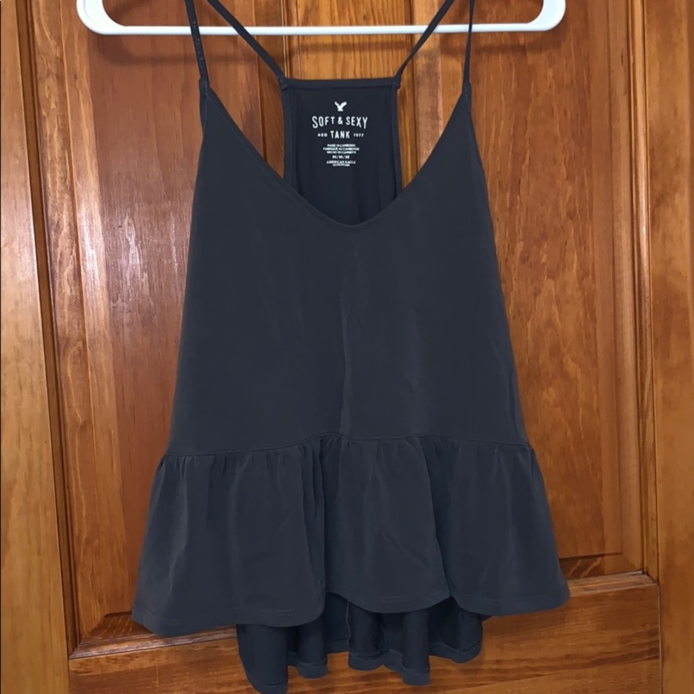 American Eagle ruffled tank